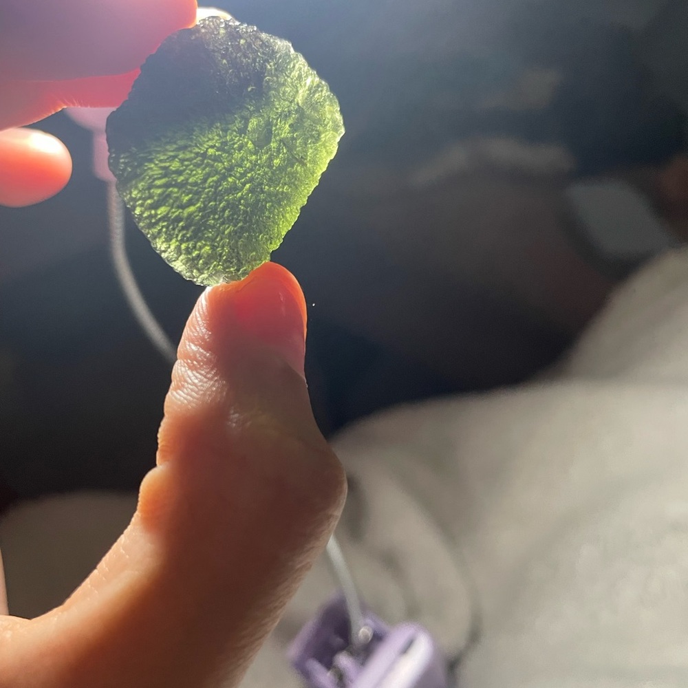 Authentic Czech Large Raw Moldavite (Tektite) Stone - Picture 3 of 7